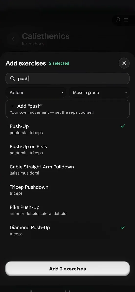 Build your own: search the movement library